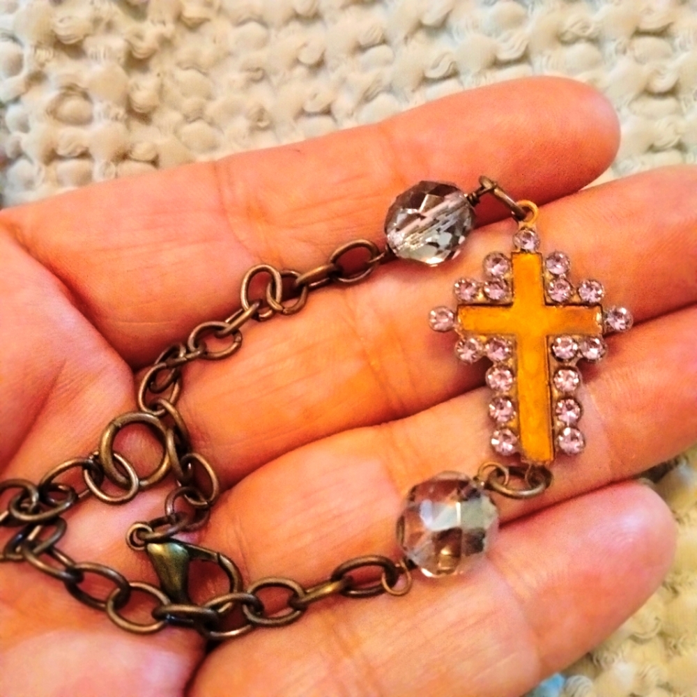 Twigs Jewels Cross Handmade Bracelet 💜